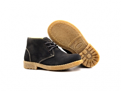 Ghete copii Lui Shoes, cod 3G2315, seria CREP, gri, piele naturala