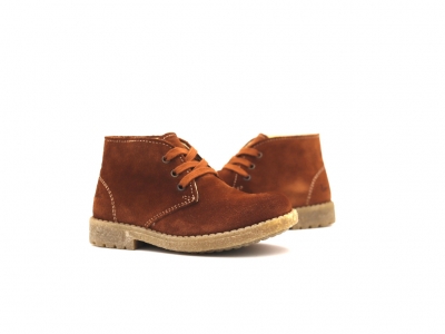 Ghete copii Lui Shoes, cod 3G2317, seria CREP, maro, piele naturala