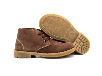 Ghete copii Lui Shoes, cod 3G2324, seria CREP, maro, piele naturala
