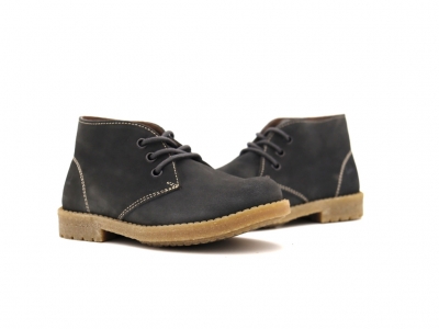 Ghete copii Lui Kids, cod 3G2333, seria CREP, gri, piele naturala