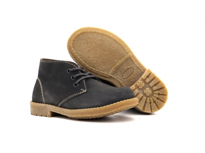 Ghete copii Lui Kids, cod 3G2333, seria CREP, gri, piele naturala