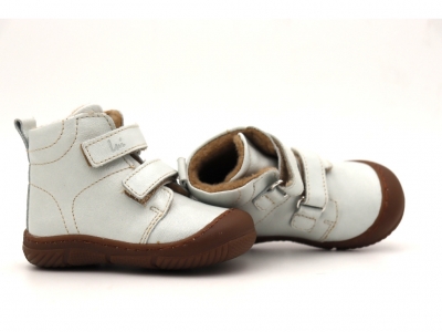 Ghete copii Lui Kids, cod 3G2344, seria ZOOM, gri deschis, piele naturala