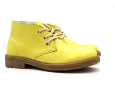 Ghete femei Lui Shoes, cod 2G959, seria CREP, galben, piele naturala