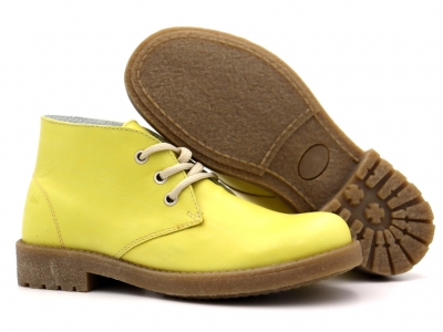 Ghete femei Lui Shoes, cod 2G959, seria CREP, galben, piele naturala