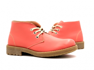 Ghete femei Lui Shoes, cod 2G967, seria CREP, roz, piele naturala