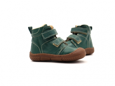 Ghete copii Lui Kids, cod 3G2348, seria ZOOM, verde forest, piele naturala