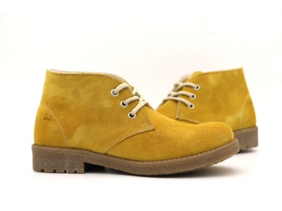 Ghete femei Lui Shoes, cod 2G973, seria CREP, galben, piele naturala