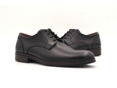 Pantofi barbati Lui Shoes, cod 1P555, seria ALAN P, negru, piele naturala