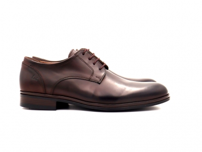 Pantofi barbati Lui Shoes, cod 1P556, seria ALAN P, maro inchis, piele naturala