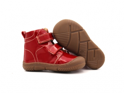 Ghete copii Lui Kids, cod 3G2358, seria ZOOM, rosu, piele naturala