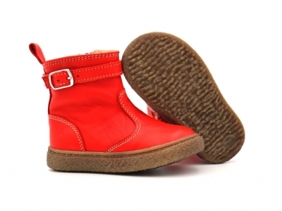 Cizme copii Lui Kids, cod 3C380, seria RITA, rosu, piele naturala