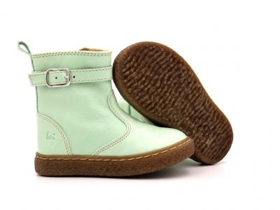 Cizme copii Lui Kids, cod 3C383, seria RITA, verde pal, piele naturala