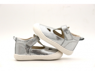 Pantofi copii Lui Kids, cod 3P64, seria FIRST, argintiu, piele naturala