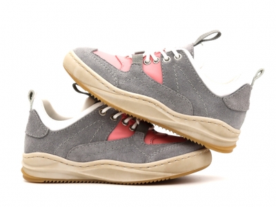 Pantofi sport copii Lui Kids, cod 3A947, seria BOOM, gri, piele naturala