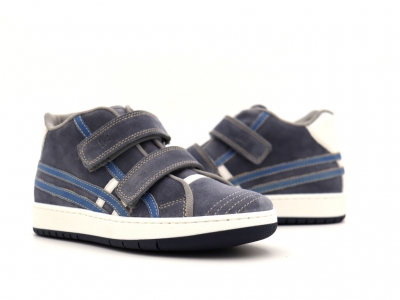 Pantofi sport copii Lui Kids, cod 3A949, seria TRIP SKY, gri, piele naturala