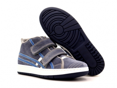 Pantofi sport copii Lui Kids, cod 3A949, seria TRIP SKY, gri, piele naturala