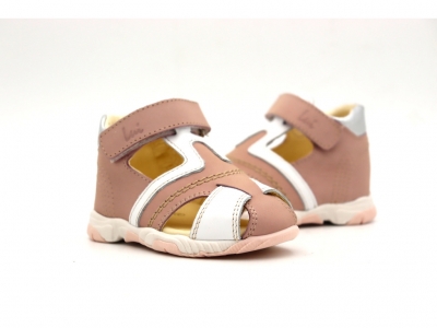 Sandale copii Lui Kids, cod 3S338, seria SIMBA, roz pal, piele naturala