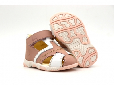 Sandale copii Lui Kids, cod 3S338, seria SIMBA, roz pal, piele naturala