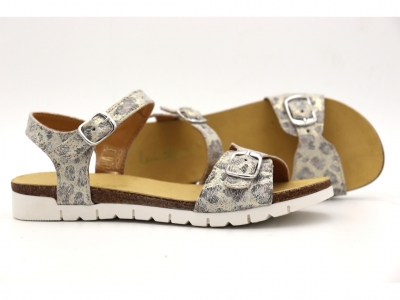 Sandale femei Lui Shoes, cod 2S669, seria ELSA, auriu, piele naturala