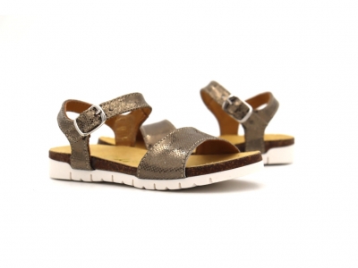 Sandale copii Lui Kids, cod 3S353, seria ELSA, auriu, piele naturala
