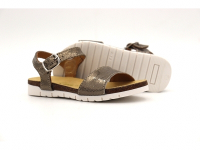 Sandale copii Lui Kids, cod 3S353, seria ELSA, auriu, piele naturala