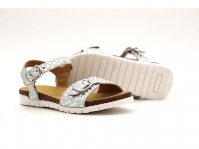 Sandale copii Lui Kids, cod 3S356, seria ELSA, argintiu, piele naturala
