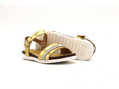 Sandale copii Lui Kids, cod 3S361, seria ELSA, auriu, piele naturala