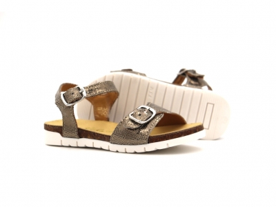 Sandale copii Lui Kids, cod 3S363, seria ELSA, auriu, piele naturala