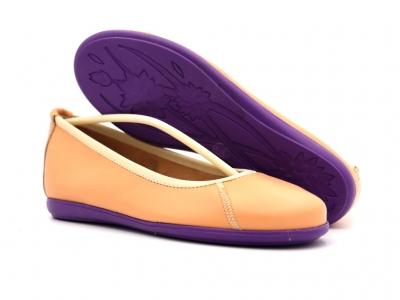 Pantofi femei Lui Kids, cod 2P439, seria RAINBOW, bej, piele naturala