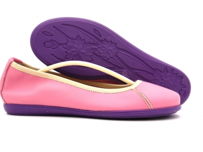 Pantofi femei Lui Shoes, cod 2P441, seria RAINBOW, purpuriu, piele naturala