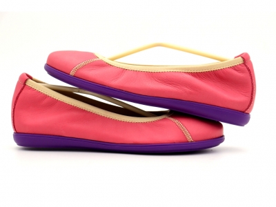 Pantofi femei Lui Shoes, cod 2P442, seria RAINBOW, purpuriu, piele naturala