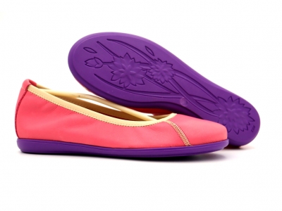 Pantofi femei Lui Shoes, cod 2P442, seria RAINBOW, purpuriu, piele naturala