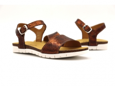 Sandale femei Lui Shoes, cod 2S671, seria ELSA, maro, piele naturala