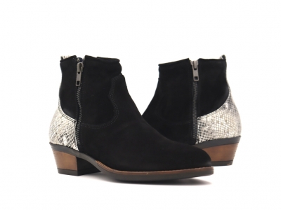 Botine femei Lui Shoes, cod 2B106, seria SANDRA F, negru, piele naturala