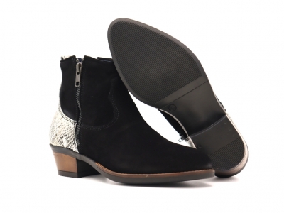 Botine femei Lui Shoes, cod 2B106, seria SANDRA F, negru, piele naturala