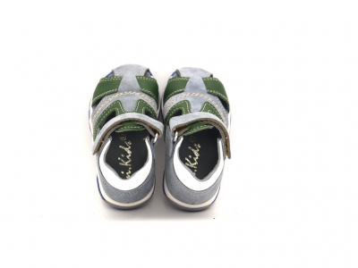 Sandale copii Lui Kids, cod 3S375, seria SIMBA, gri, piele naturala