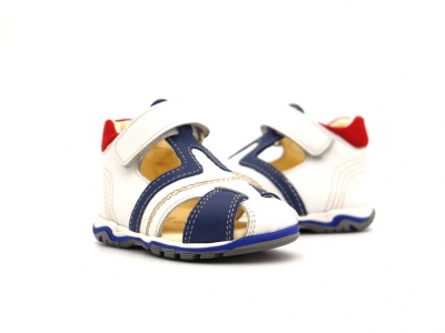 Sandale copii Lui Kids, cod 3S378, seria SIMBA, alb, piele naturala