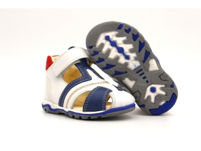 Sandale copii Lui Kids, cod 3S378, seria SIMBA, alb, piele naturala