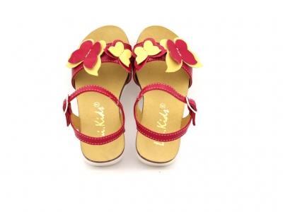 Sandale copii Lui Kids, cod 3S380, seria ELSA, rosu, piele naturala