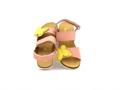 Sandale copii Lui Kids, cod 3S381, seria ELSA SKY, roz pal, piele naturala