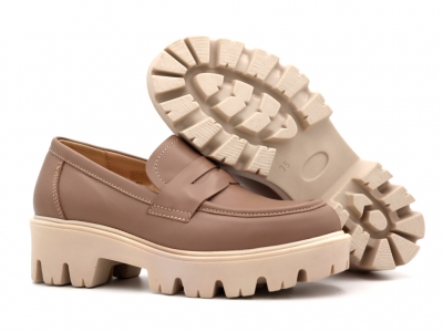 Pantofi femei Lui Shoes, cod 2P448, seria LORI, bej, piele naturala