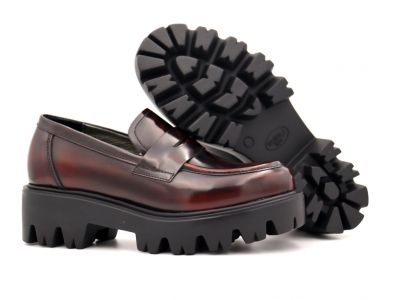 Pantofi femei Lui Shoes, cod 2P451, seria LORI, bordo, piele naturala