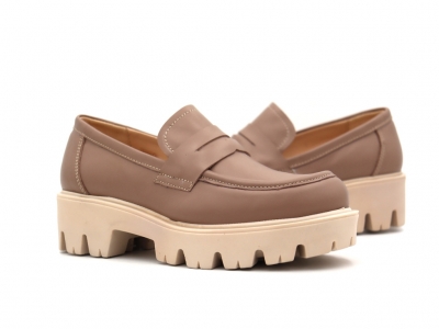 Pantofi femei Lui Shoes, cod 2P456, seria LORI, bej, piele naturala