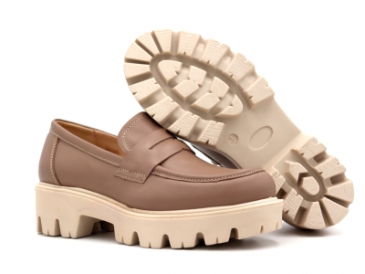 Pantofi femei Lui Shoes, cod 2P456, seria LORI, bej, piele naturala