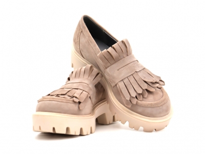 Pantofi femei Lui Shoes, cod 2P459, seria LORI, bej, piele naturala