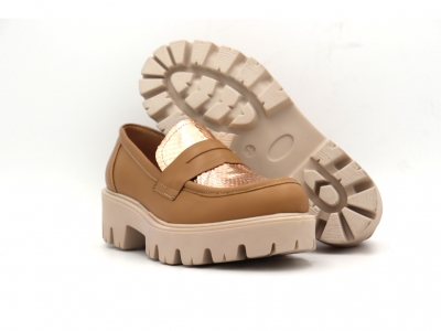Pantofi femei Lui Shoes, cod 2P461, seria LORI, bej, piele naturala