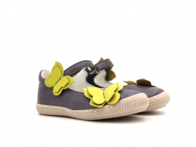 Pantofi copii fete Lui Kids, cod 6P276, seria FRANCA, lavanda, piele naturala