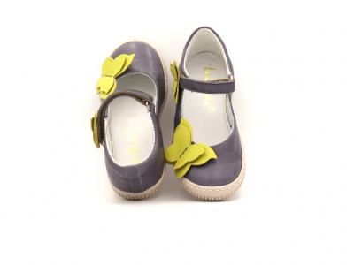 Pantofi copii fete Lui Kids, cod 6P276, seria FRANCA, lavanda, piele naturala
