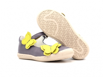 Pantofi copii fete Lui Kids, cod 6P276, seria FRANCA, lavanda, piele naturala