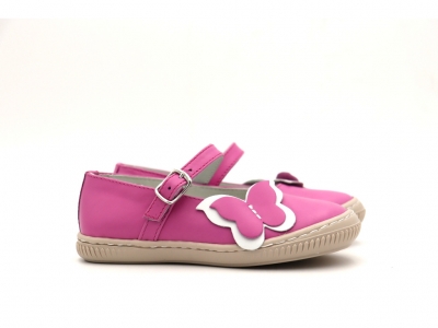 Pantofi copii fete Lui Shoes, cod 6P279, seria LINDA, roz, piele naturala